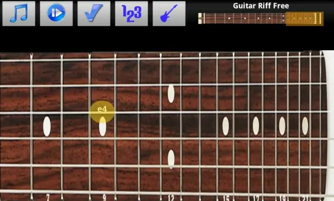 Guitar Riff Free android App screenshot 0