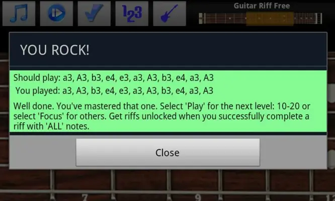 Guitar Riff Free android App screenshot 4