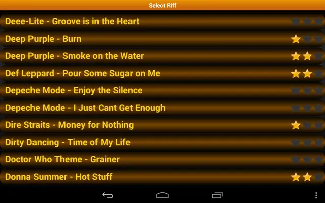 Guitar Riff Free android App screenshot 8